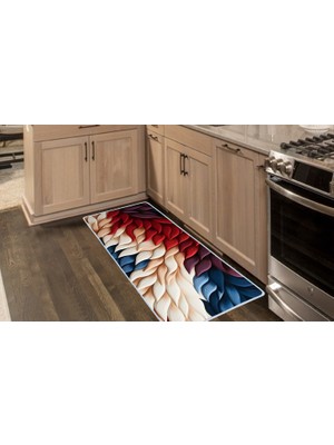 Colorix Carpet Kaymaz Taban Tezgah Önü Mutfak Paspası 75X150 cm No: 1180