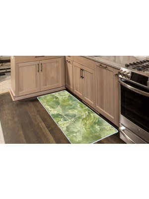 Colorix Carpet Kaymaz Taban Tezgah Önü Mutfak Paspası 75X150 cm No: 1278