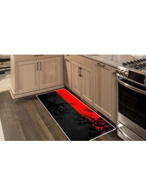 Colorix Carpet Kaymaz Taban Tezgah Önü Mutfak Paspası 75X150 cm No: 1290