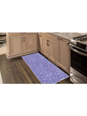 Colorix Carpet Kaymaz Taban Tezgah Önü Mutfak Paspası 75X150 cm No: 1317