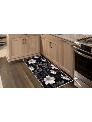 Colorix Carpet Kaymaz Taban Tezgah Önü Mutfak Paspası 75X150 cm No: 1131