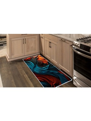 Colorix Carpet Kaymaz Taban Tezgah Önü Mutfak Paspası 75X150 cm No: 1240