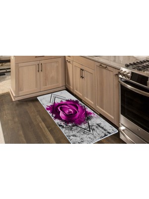 Colorix Carpet Kaymaz Taban Tezgah Önü Mutfak Paspası 75X150 cm No: 1521