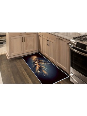 Colorix Carpet Kaymaz Taban Tezgah Önü Mutfak Paspası 75X150 cm No: 1003