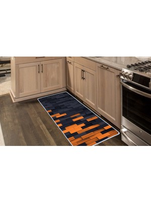 Colorix Carpet Kaymaz Taban Tezgah Önü Mutfak Paspası 75X150 cm No: 1245