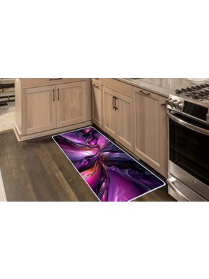 Colorix Carpet Kaymaz Taban Tezgah Önü Mutfak Paspası 75X150 cm No: 1252