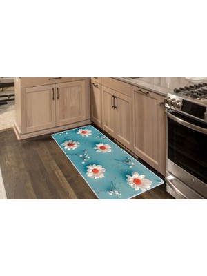 Colorix Carpet Kaymaz Taban Tezgah Önü Mutfak Paspası 75X150 cm No: 1053