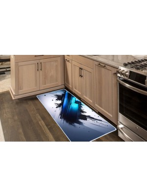Colorix Carpet Kaymaz Taban Tezgah Önü Mutfak Paspası 75X150 cm No: 1299