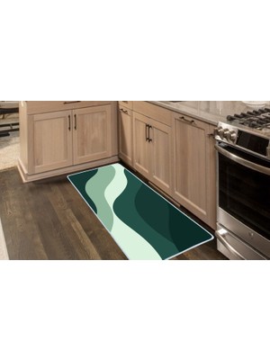 Colorix Carpet Kaymaz Taban Tezgah Önü Mutfak Paspası 75X150 cm No: 1404