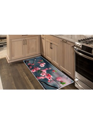 Colorix Carpet Kaymaz Taban Tezgah Önü Mutfak Paspası 75X150 cm No: 1444