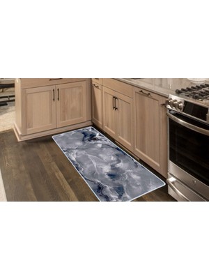 Colorix Carpet Kaymaz Taban Tezgah Önü Mutfak Paspası 75X150 cm No: 1097