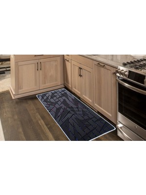 Colorix Carpet Kaymaz Taban Tezgah Önü Mutfak Paspası 75X150 cm No: 1260