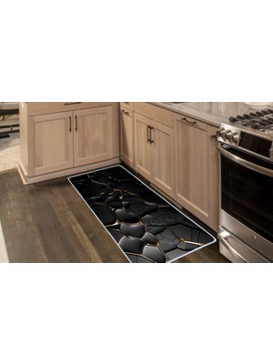 Colorix Carpet Kaymaz Taban Tezgah Önü Mutfak Paspası 75X150 cm No: 1419