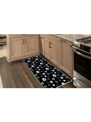 Colorix Carpet Kaymaz Taban Tezgah Önü Mutfak Paspası 75X150 cm No: 875