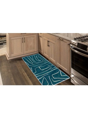 Colorix Carpet Kaymaz Taban Tezgah Önü Mutfak Paspası 75X150 cm No: 1015