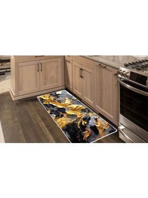 Colorix Carpet Kaymaz Taban Tezgah Önü Mutfak Paspası 75X150 cm No: 1107