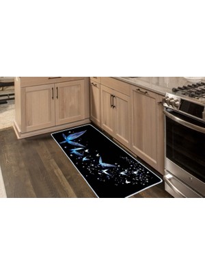 Colorix Carpet Kaymaz Taban Tezgah Önü Mutfak Paspası 75X150 cm No: 1186