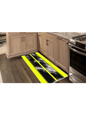 Colorix Carpet Kaymaz Taban Tezgah Önü Mutfak Paspası 75X150 cm No: 1455