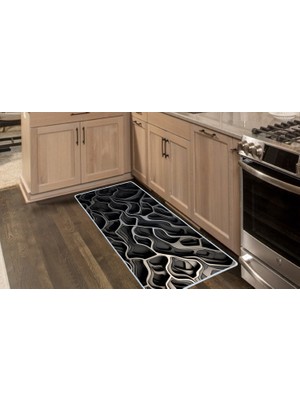 Colorix Carpet Kaymaz Taban Tezgah Önü Mutfak Paspası 75X150 cm No: 1532