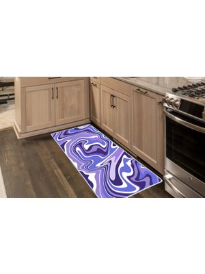 Colorix Carpet Kaymaz Taban Tezgah Önü Mutfak Paspası 75X150 cm No: 1442