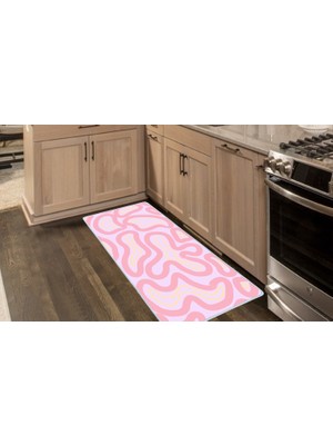 Colorix Carpet Kaymaz Taban Tezgah Önü Mutfak Paspası 75X150 cm No: 1487