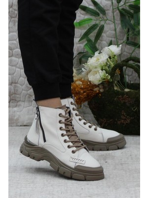 Mehmet Mete Guja 23K310-9 Orijinal Ürün Yumuşak Esnek Kaymaz Taban Kadın Bot