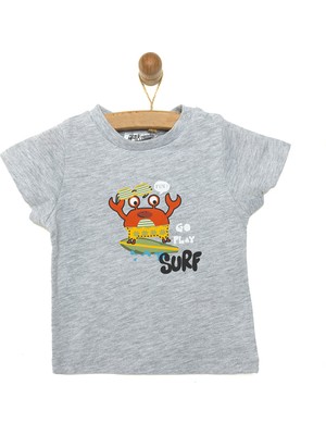 Hello Baby  Basic Baskılı Tshirt Erkek Bebek