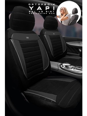 Trobus Seat Leon Fr Hatchback 2011 Aracınıza Uyumlu Koltuk Kılıfı Tay Tüyü Siyah