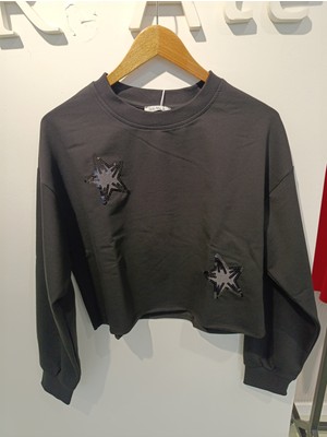 Brav BRV-025 Antrasit Kadın Sweatshirt
