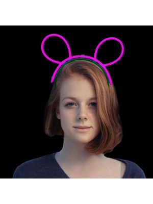 Pandoli Glow Neon Işıklı Parti Tacı Pembe Renk 1 Adet Retro