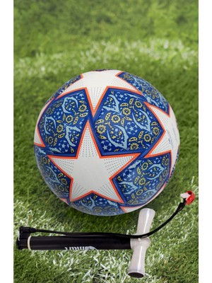 Janva Istanbul Yıldızı Şampiyonlar LIGI420 Gram Lazer Kesim Futbol Topu Özel Tasarım Pompa Hediyeli