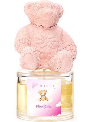 Missi 100 ml Pembe Ayıcık Seramik Taşlı New Baby Oda Kokusu