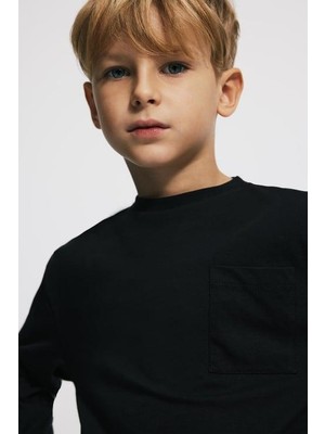 Babokah(Kids Boy) Cepli Uzun Kol Organik Pamuk T-shirt