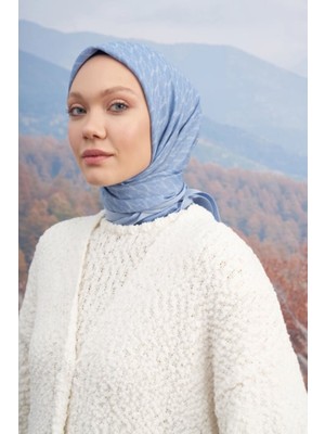 Armanda 95 x 95 Cotton Monogram Desen Eşarp - Ar 3099 03043