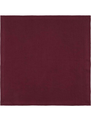 Vanelli Home Bordo Keten 4 Lü Peçete Seti