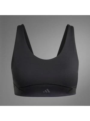 Adıdas IQ3368 All Me Luxe Medium-Support Siyah Sporcu Sütyeni