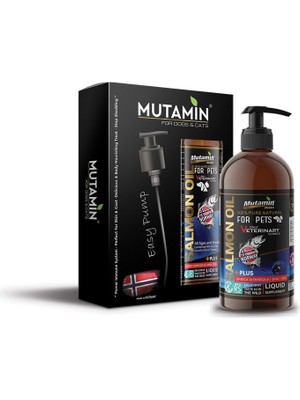 Mutamin Organics Norveç Somon Yağı 150 ml Saf Omega 3 Balık Yağı Kedi ve Köpek Tüy Dökülmesi Engelleyici Bağışıklık Desteği