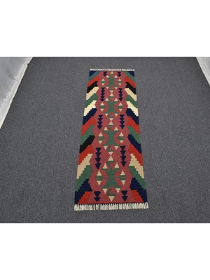 Zehra Abla Halı Yeni El Dokuma Kayseri Ender Yün Mini Yolluk Kilim 4966