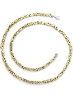 Pigado 317L Çelik Silver Renk 5 mm 60 cm Kral Zinciri Kolye