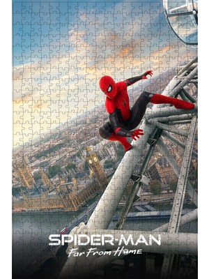 Jeronkarji Spider-Man: Far From Home (2019) Film Posterinin 500 Parça Puzzle Yapbozu Sürüm2 Z35