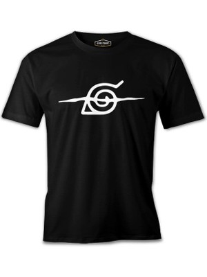 Lord T-Shirt Naruto - Logo Çizik Siyah Erkek Tshirt