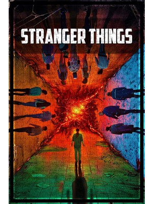 Jeronkarji Stranger Things (2016) Film Posterinin 500 Parça Puzzle Yapbozu Sürüm3