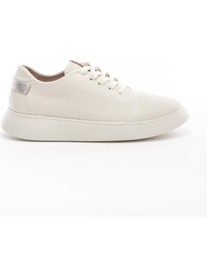 Derinet  Deri Bağcıklı Kadın Sneaker