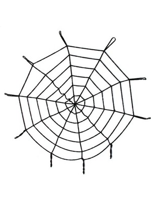 Mavi Online Halloween Cadılar Bayramı Örümcek Ağ Dekor Siyah