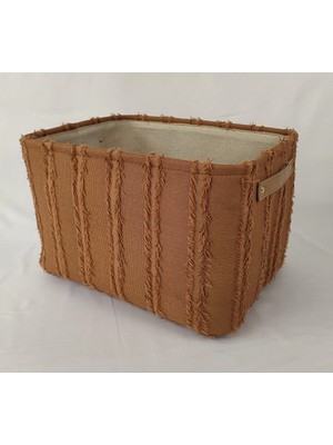 Belirtilmemiş Kumaş Dikdörtgen Sepet Tarçın 37X27 cm