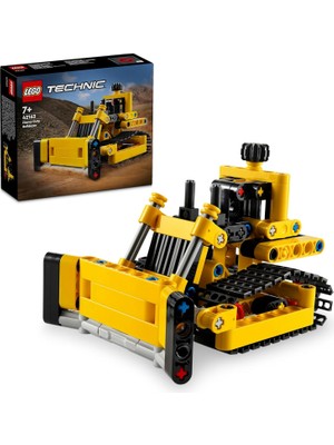 Technic Ağır Iş Buldozeri 42163-7 Yaş ve Üzeri Çocuklar Için Inşaat Aracı Içerek Koleksiyonluk Yaratıcı Oyuncak Model Yapım Seti (195 Parça)