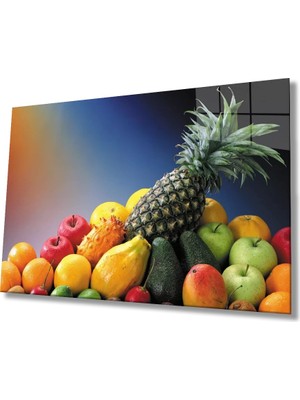 Hobyy Meyveler Natürmort Mutfak Cam Tablo