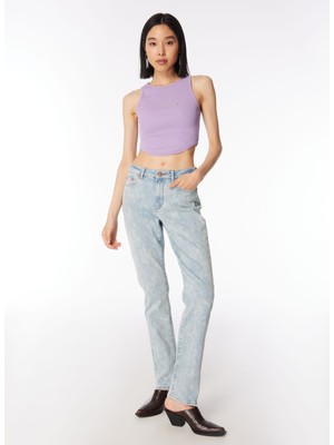 Denim Trip STEFF Slim Straight Fit Açık İndigo Kadın Jean Pantolon