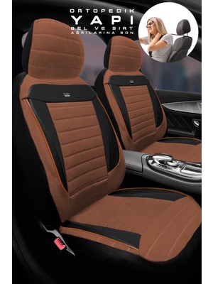 Trobus Bmw X1 Suv 2011-2015 Aracınıza Uyumlu Koltuk Kılıfı Tay Tüyü Taba