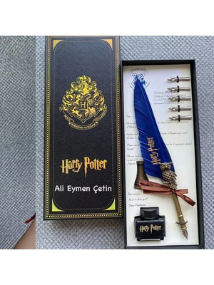 Hediyesahibi  Isme Özel Harry Potter Divit Kalemli Özel Tasarım Konspet Hediyelik Set